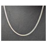 22" .925 Sterl Herringbone Chain Necklace