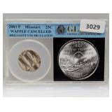 GCS 2003-P BU MO Waffle Canceled Quarter