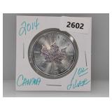 2014 1oz .999 Silv Canada Maple Leaf