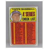 1969 Topps Don Drysdale Checklist Unchecked 314