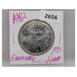 1982 1oz .999 Silv Engelhard Round
