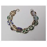 7" .925 Sterl Canadian Provincial Shield Bracelet