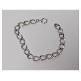 7" .925 Sterl Polished Oval Link Bracelet