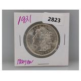 1921 90% Silv Morgan $1 Dollar