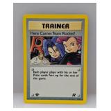 2000 Pokemon 1st Ed Here Comes Team Rocket! Edges