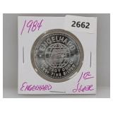 1984 1oz .999 Silv Engelhard Round