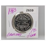 1983 1oz .999 Silv Engelhard Round