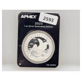 2023 1oz .999 Silv Barbadian Pelican