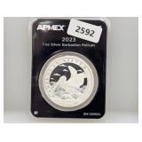 2023 1oz .999 Silv Barbadian Pelican