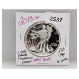 2013-W 1oz .999 Silv Enhanced PF Eagle $1