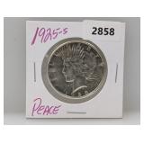 1925-S 90% Silv Peace $1 Dollar