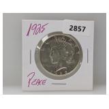 1925 90% Silv Peace $1 Dollar
