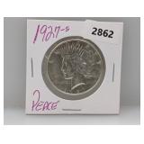 1927-S 90% Silv Peace $1 Dollar