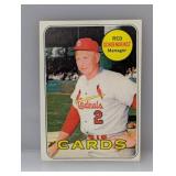 1969 Topps Baseball Red Schoendienst HOF 462