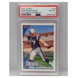 2010 Gronkowski Topps Cutting To His Right RC PSA8