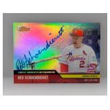 2002 Topps Finest Red Schoendienst Autograph