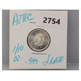 1/10oz .999 Silv Aztec Round