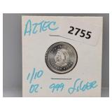 1/10oz .999 Silv Aztec Round