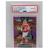 2019 Mahomes Ii Select Purple Prizm /75 PSA 10