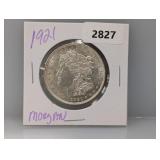 1921 90% Silv Morgan $1 Dollar
