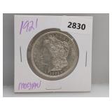 1921 90% Silv Morgan $1 Dollar