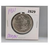 1921 90% Silv Morgan $1 Dollar