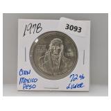 1978 72% Silv Mexico Cien Pesos