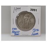 1977 72% Silv Mexico Cien Pesos