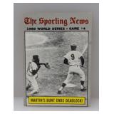 1970 Topps WS Game 4 Martinï¿½s Bunt #308 Corner