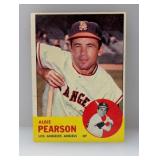 1963 Topps Baseball Albie Pearson 1958 AL ROY 182