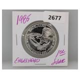 1985 1oz .999 Silv Engelhard Round