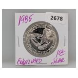 1985 1oz .999 Silv Engelhard Round