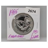 1985 1oz .999 Silv Engelhard Round