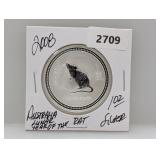 2008 1oz .999 Silv Lunar Yr of the Rat