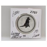 2006 1oz .999 Silv Lunar Yr of the Dog