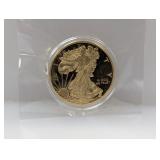 24K Gold Layered Liberty Medallion