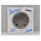 1oz .999 Silv Buffalo Round