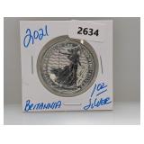 2021 1oz .999 Silv Britannia