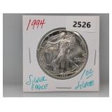 1994 1oz .999 Silv Eagle $1 Dollar