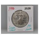 1996 1oz .999 Silv Eagle $1 Dollar