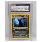 2001 Pokemon 1st Ed Umbreon Holo #13 CGC 5.5