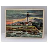 1910 Hassan Cigarettes Cape Flattery Light Damage