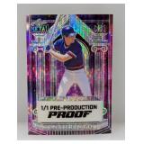 Ryne Sandberg Leaf Metal 1/1 Pre-Prod Proof Purple