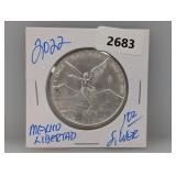 2022 1oz .999 Silv Mexico Libertad