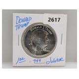 1oz .999 Silv Trump Round
