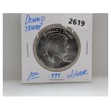 1oz .999 Silv Trump Round