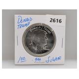 1oz .999 Silv Trump Round