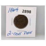 1864 Two Cent Piece