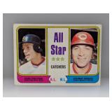 1974 Topps All-Star Catchers Fisk/Bench Corners