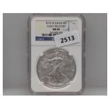 NGC 2014-W MS69 1oz .999 Silv Eagle $1